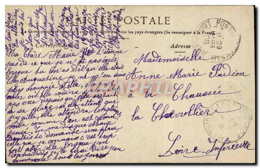Nevers — Capela da Visitação — Editor não identificado, número de série não visível - Verso
