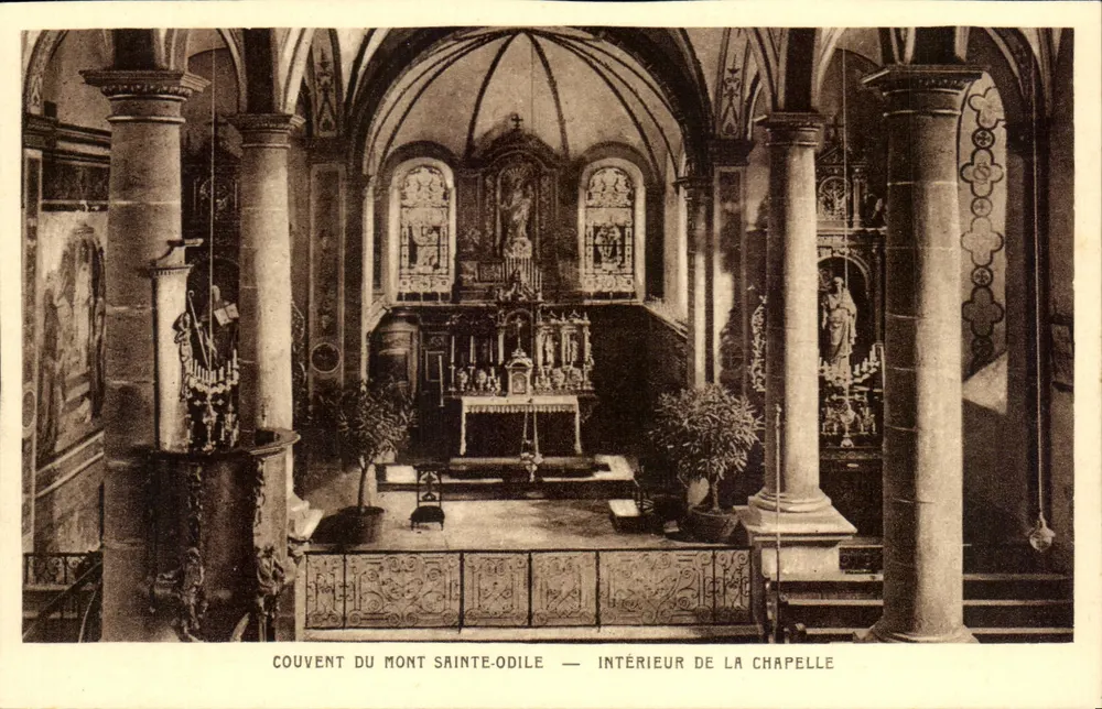Kloster Mont Sainte-Odile — Innenansicht der Kapelle - Vorderseite