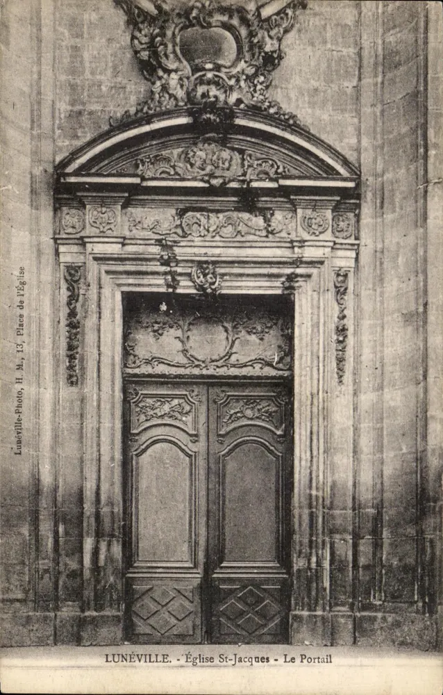 Lunéville - Kirche St-Jacques - Der Portal - Vorderseite