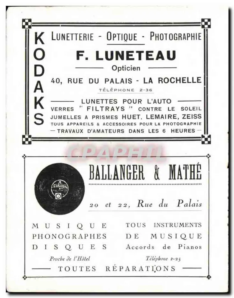 Die Kathedrale — Rue du Palais — Photo G. Mallet - Rückseite