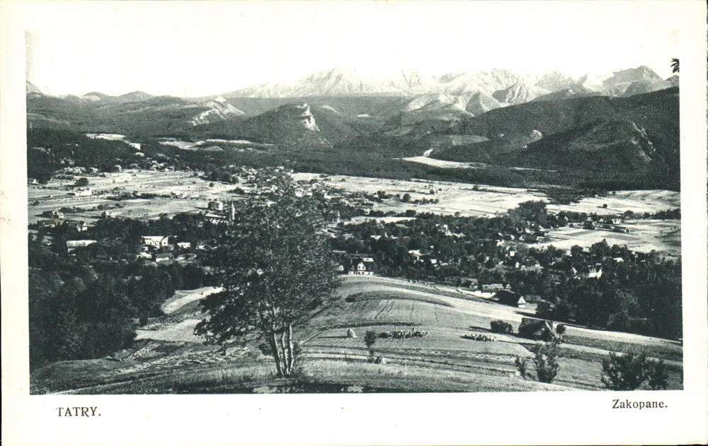 Zakopane — Vista panorâmica dos Tatras — Fot. J. Opp. — Série S. 11 - Frente