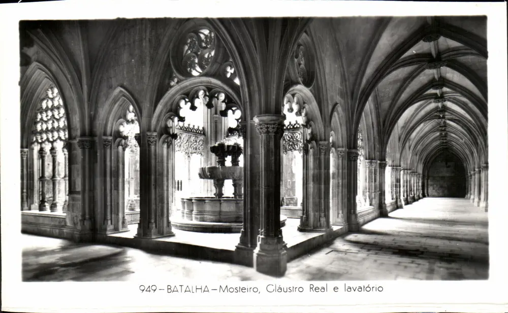 Batalha — Mosteiro, Claustro Real e lavatório — série 949 - Frente