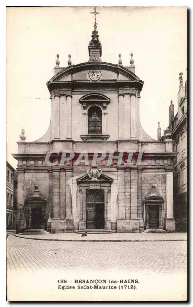 Besançon-les-Bains — Kirche Saint-Maurice (1712) — Éditions C. L. Besançon - Vorderseite