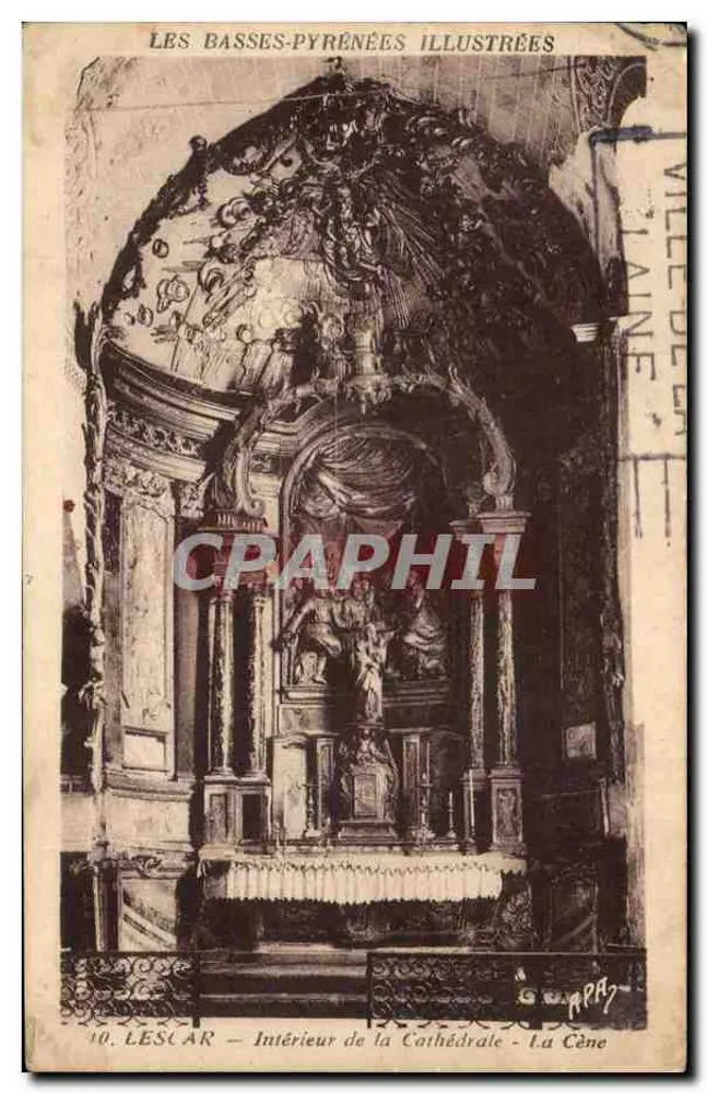 Lescar — Innenansicht der Kathedrale — Das letzte Abendmahl - Vorderseite