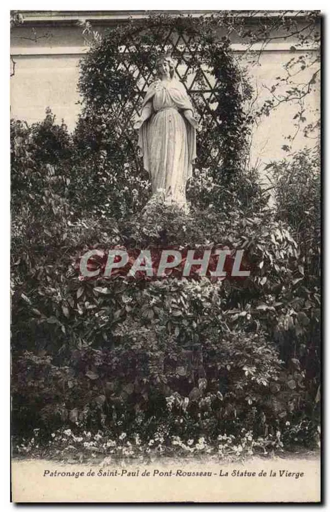 Patronat von Saint-Paul von Pont-Rousseau — Die Statue der Jungfrau — Photo Pont-Rousseau - Vorderseite