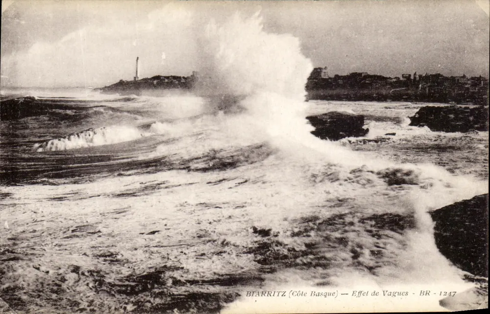 Biarritz (Costa Basca) — Efeito de Ondas — BR - 1247 - Frente