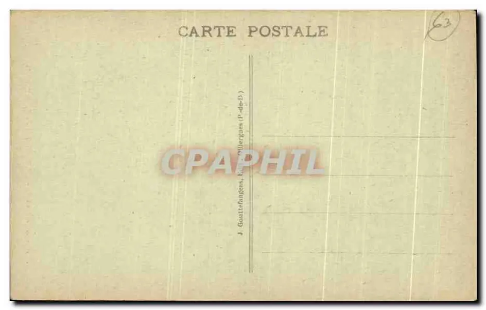 Clermont-Ferrand — Invoeging tot het Theater — G.D'O. n°1048 - Achterkant