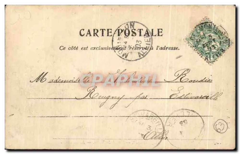 Clermont-Fd — Ratusz — A.G. fot. Gabièl - Rewers