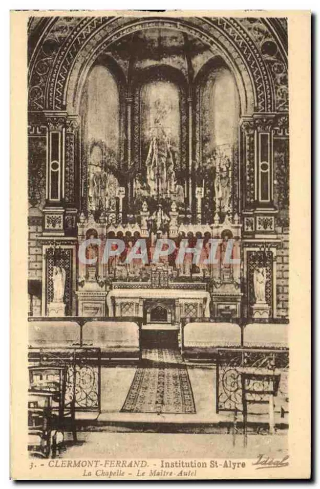 Clermont-Ferrand - Institution St-Alyre - Die Kapelle - Der Hauptaltar - Vorderseite