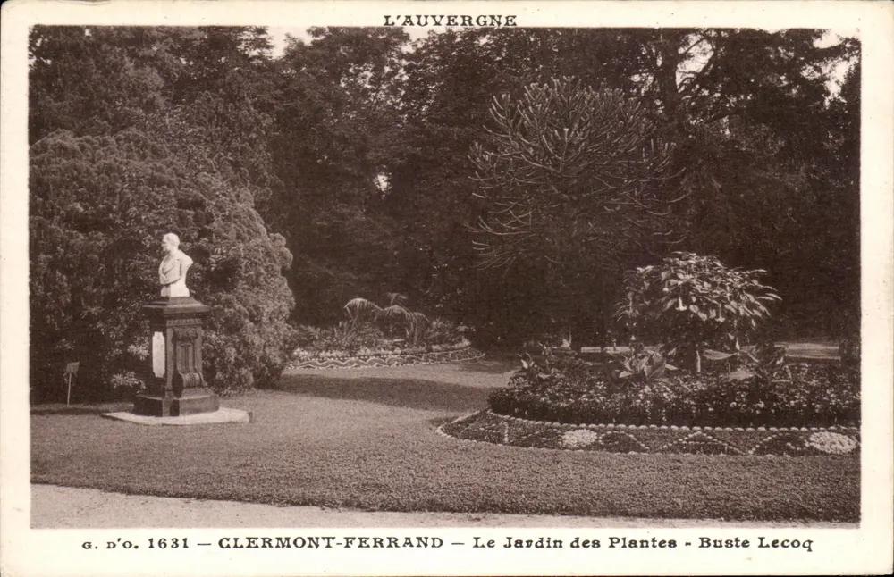 Clermont-Ferrand — Jardin des Plantes — Buste Lecoq - Vorderseite