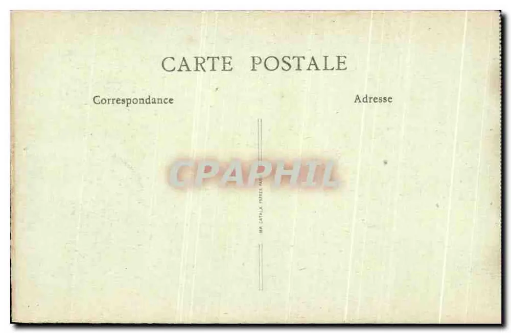 Palast von VERSAILLES - Innenraum der Kapelle - Verlag: E. P. & Cie, Nr. 5 - Rückseite