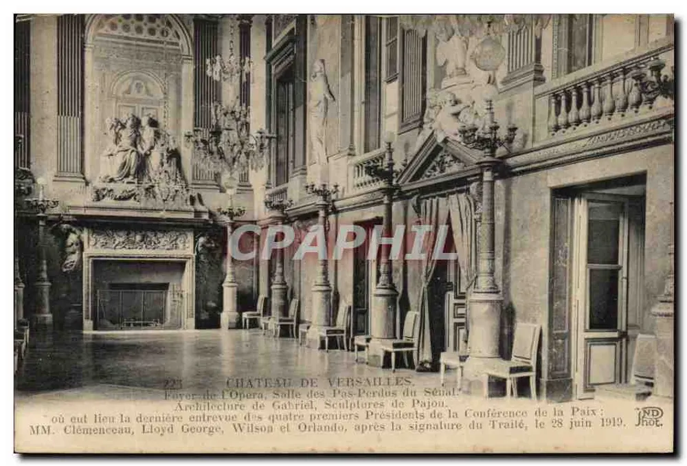 Château de Versailles — Foyer der Oper, Saal der verlorenen Schritte des Senats — Jhot, n°225 - Vorderseite