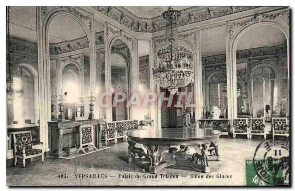 Versailles — Palast des Grand Trianon — Galerie der Spiegel — n°403 - Vorderseite