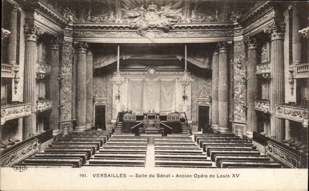 Versailles — Salle du Sénat - Ancien Opéra de Louis XV — Éditeur ELD, n° 191 - Vorderseite