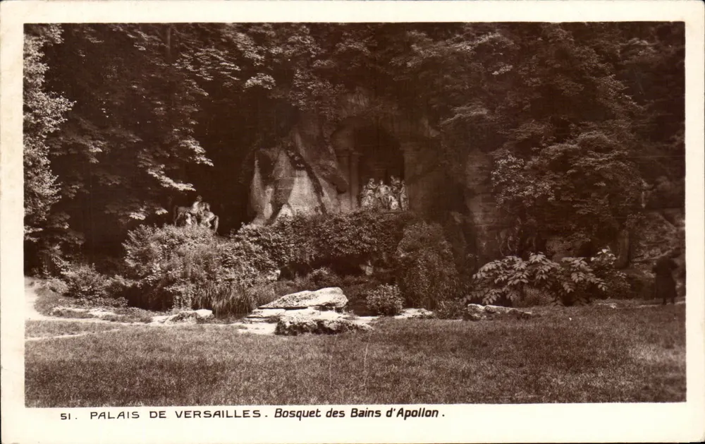 Palais de Versailles — Bosquet des Bains d'Apollon — Édition des Musées Nationaux - Recto