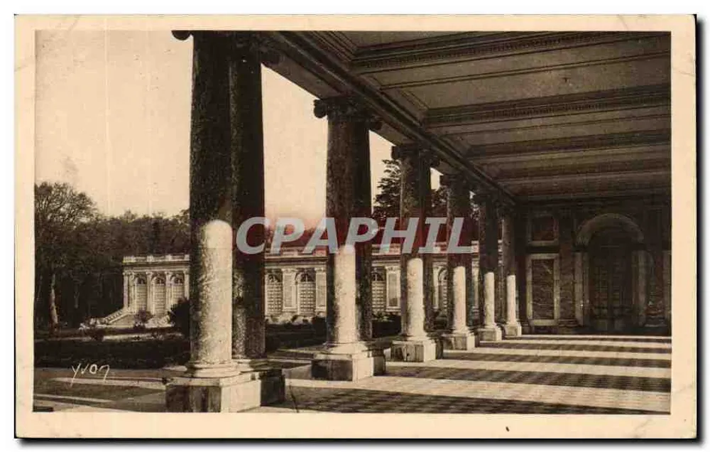 Grand Trianon - Le Péristyle — Grand Trianon - Gallery of Columns — Édition d'Art YVON, Paris - Frente