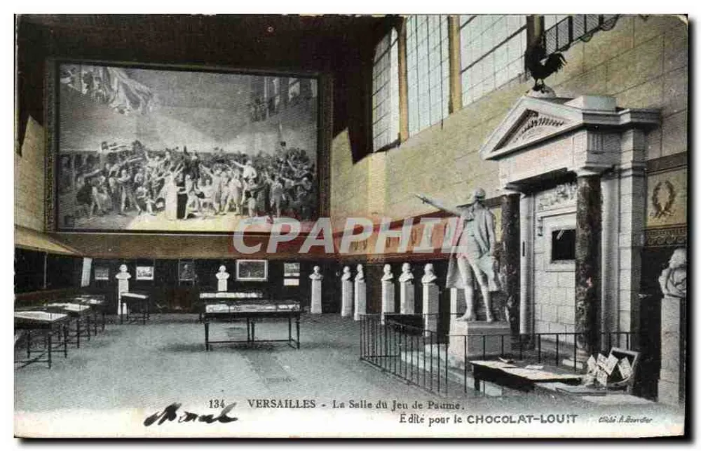 Versailles - Ansicht der Saal des Jeu de Paume — Verlag Chocolat-Louït - Vorderseite