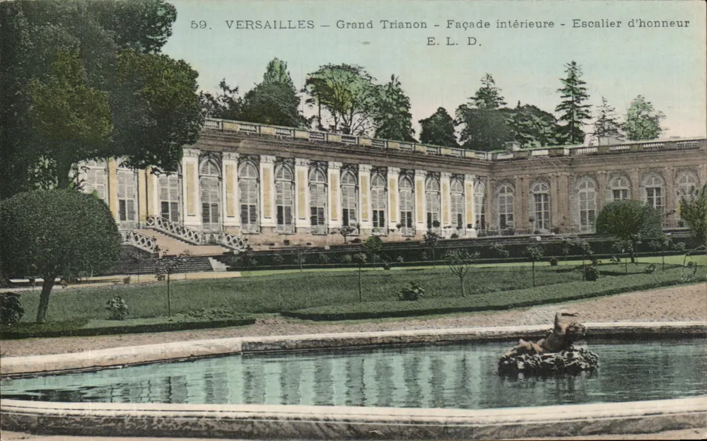 Versailles — Grand Trianon — Innenfassade — Ehrenstiege — E.L.D. n°59 - Vorderseite