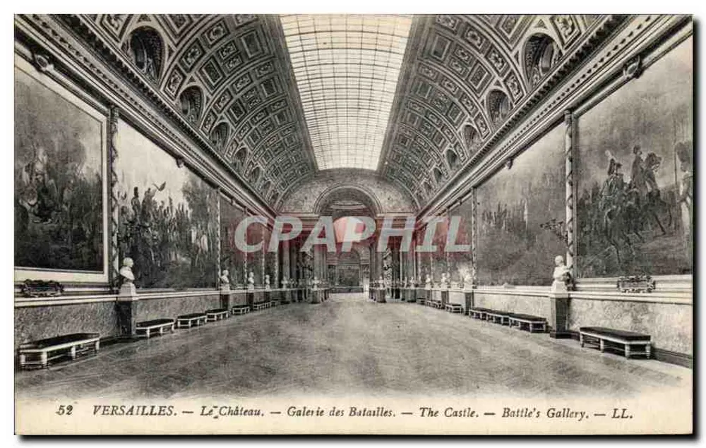 Versailles — Das Schloss — Galerie der Schlachten — LL. — Nr. 52 - Vorderseite