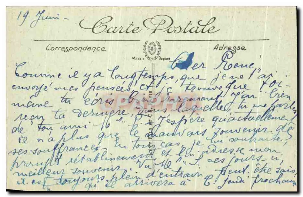 Schloss Versailles — Der Park — Bassin des Neptun — Verlag LL, Nr. 194 - Rückseite
