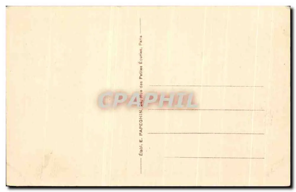 Versailles — Interior da Capela — A.P. n° II - Verso