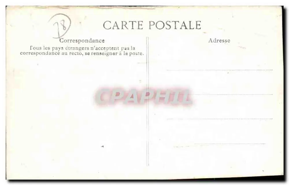 Neptuns Bassin, Park von Versailles — seitliche Ansicht — Serie 186, Verleger unbekannt - Rückseite