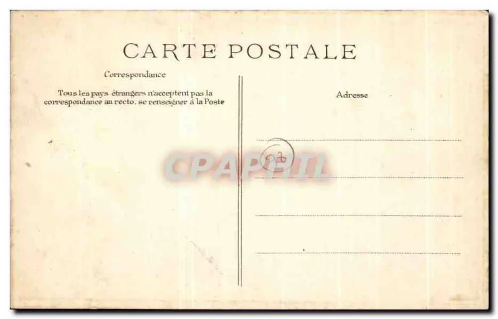 Versailles — O Palácio — Vista sobre o Jardim — Editor ELD, n° 103 - Verso