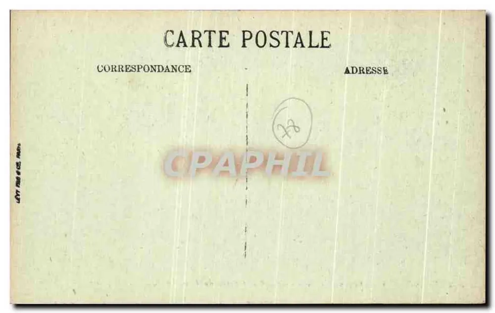 Versailles — Das Schloss — Der Innenhof und die Kasernen des Ingenieurkorps — LL. — N° 352 - Rückseite