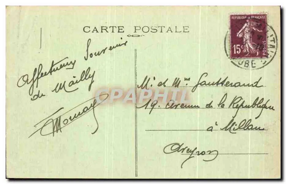 Camp de Mailly — Sanitätsstation und Baracken — A.C. Stepa, Verlag - Rückseite