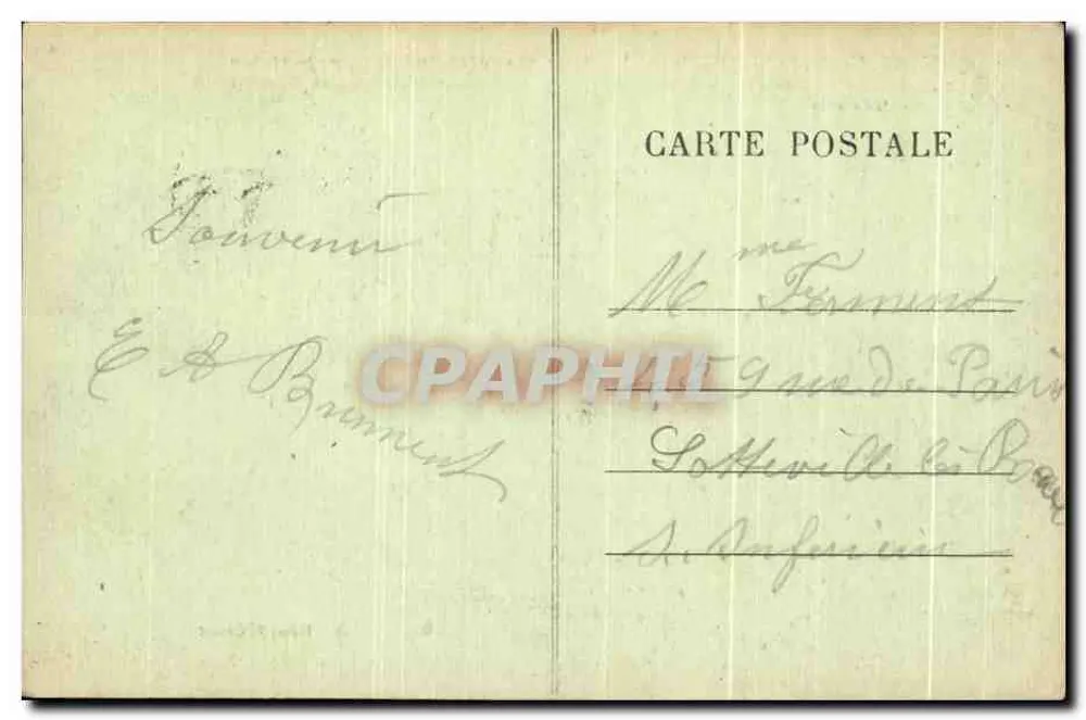 N.-D. de Lorette — Ansicht der Basilika (Südostseite) und die Statue des Generals Maistre — Verlag Clement - Rückseite