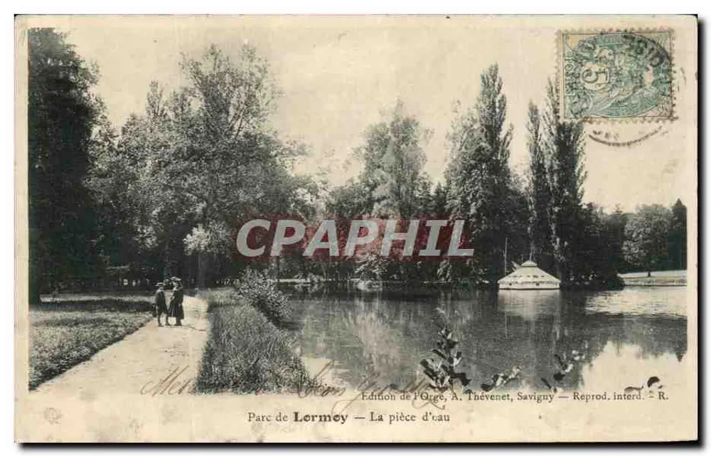 Parque de Lormeÿ — A peça d'água — Edição de l'Orge, A. Thévenet, Savigny - Frente