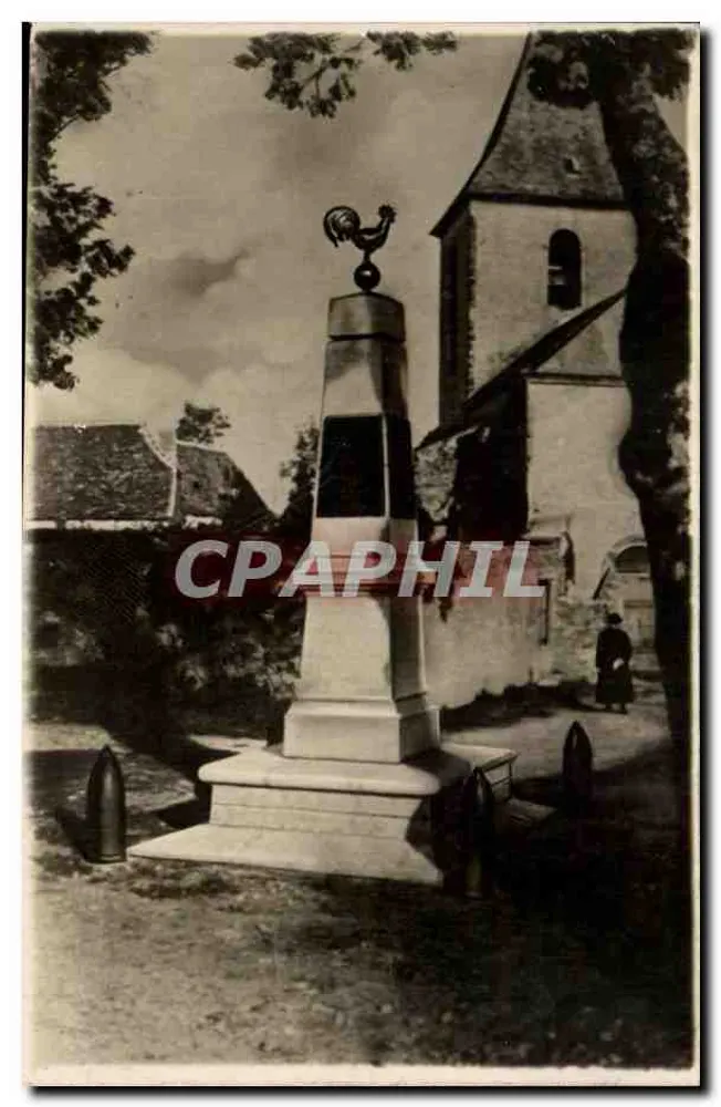 Monument aux Morts — Croix de guerre avec coq surmontant un obélisque — éditeur HERZ - Vorderseite
