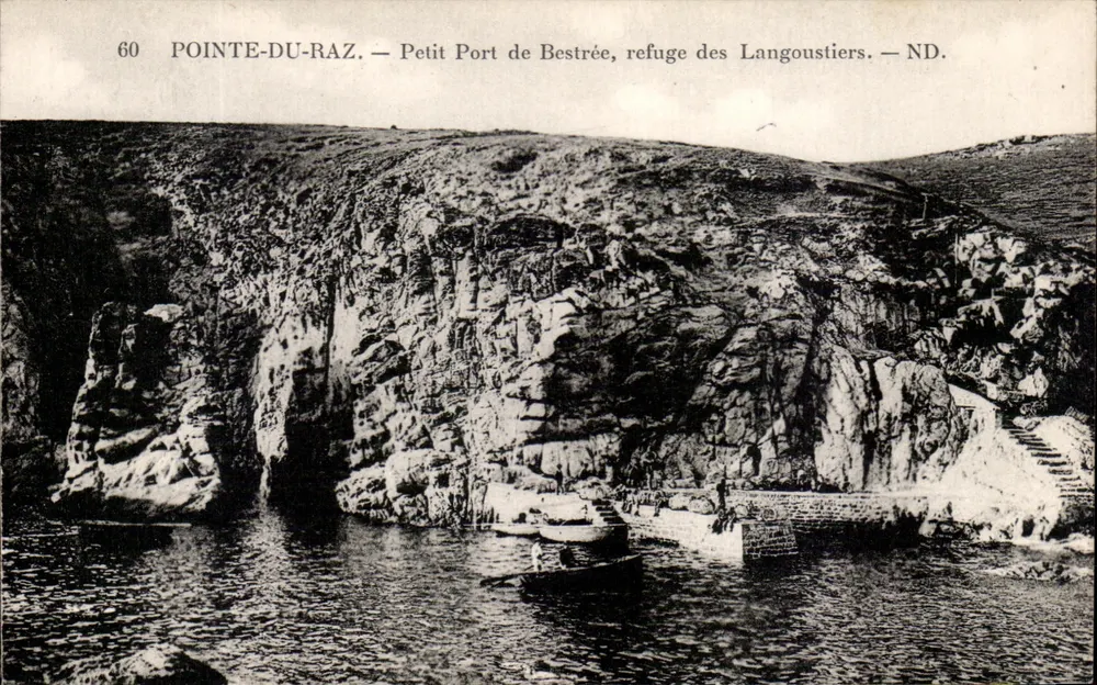 Pointe-du-Raz — Kleiner Hafen von Bestrière, Zuflucht der Garnelenfischer — ND. - Vorderseite