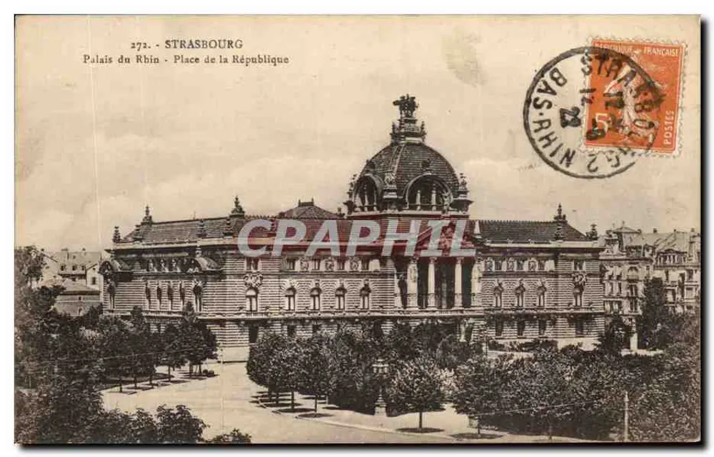 Strasbourg - Palais du Rhin - Place de la République — n° 272 - Vorderseite