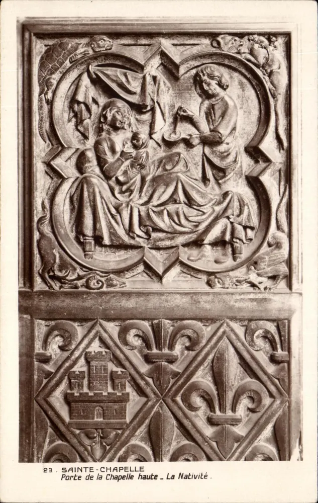 Sainte-Chapelle — Hohe Kapelle-Tür — Die Geburt Christi - Vorderseite