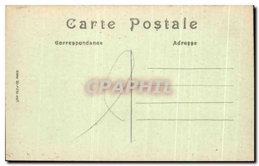 Versailles — Grand Trianon — Studie von Louis Philippe — LL. — N° 309 - Rückseite