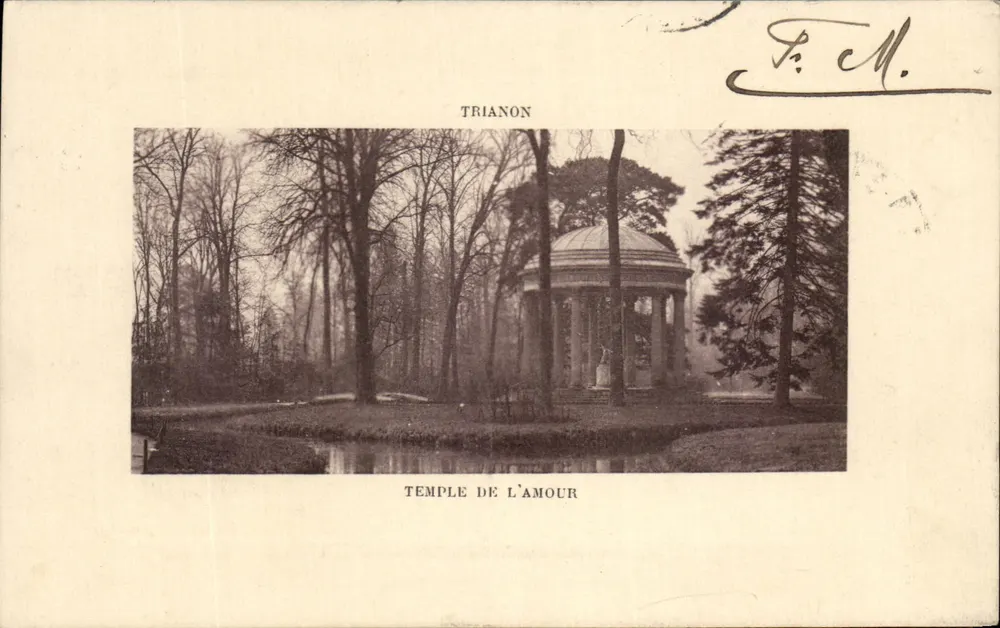 Templo do Amor — Trianon — editor A. Bourdier, Vervailles - Frente