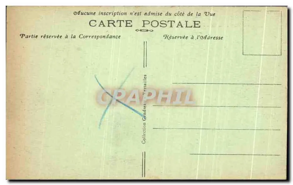 Parc de VERSAILLES — Le Tapis Vert et le Grand Canal — E.G. n°286 - Verso