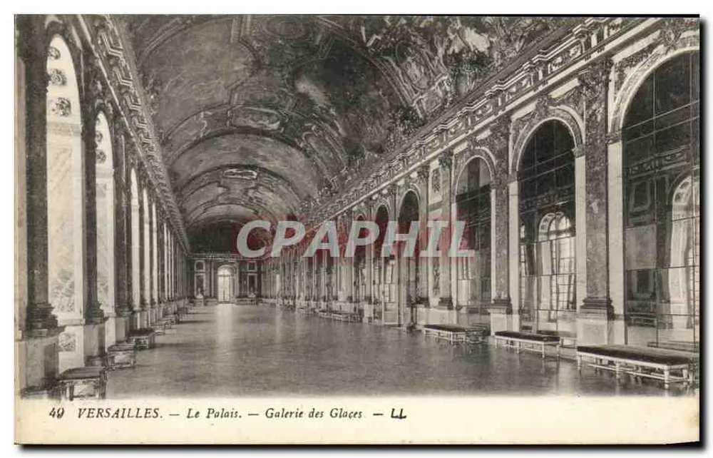 Versailles — Le Palais — Galerie des Glaces — LL - Recto