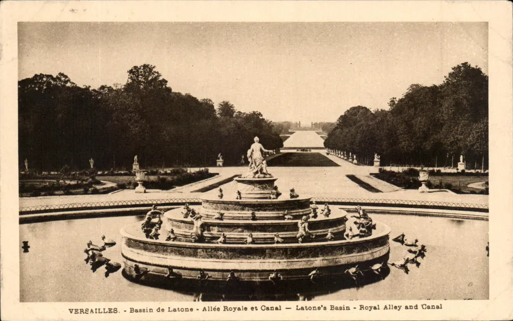 Versailles - Bassin de Latone - Königliche Allee und Kanal — edition Cosé, Versailles - Vorderseite
