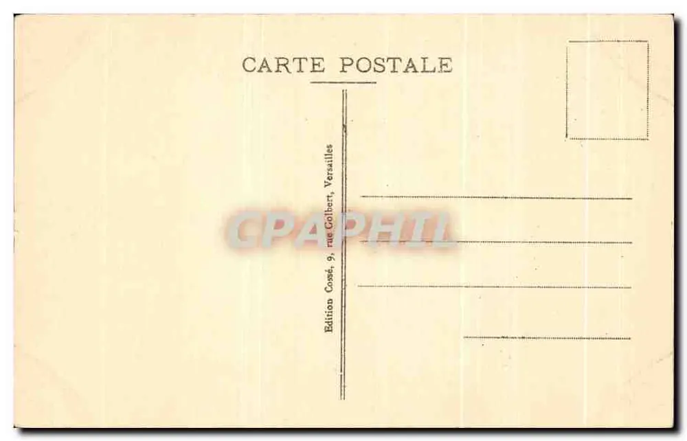 Versailles - Bassin de Latone - Königliche Allee und Kanal — edition Cosé, Versailles - Rückseite
