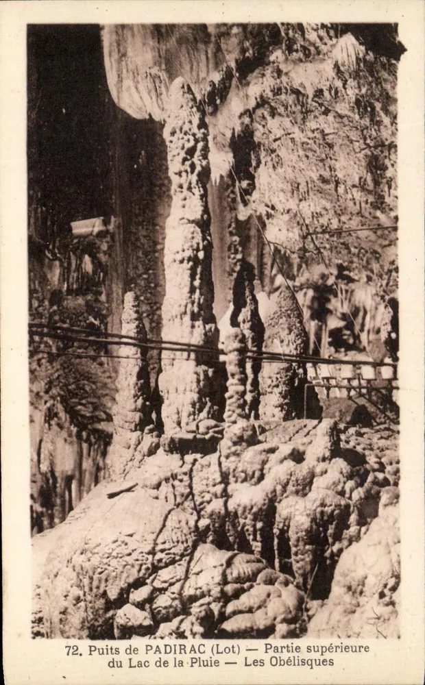 Quelle von PADIRAC (Lot) — Oberer Teil des Regen-Sees — Die Obelisken — n°72 - Vorderseite