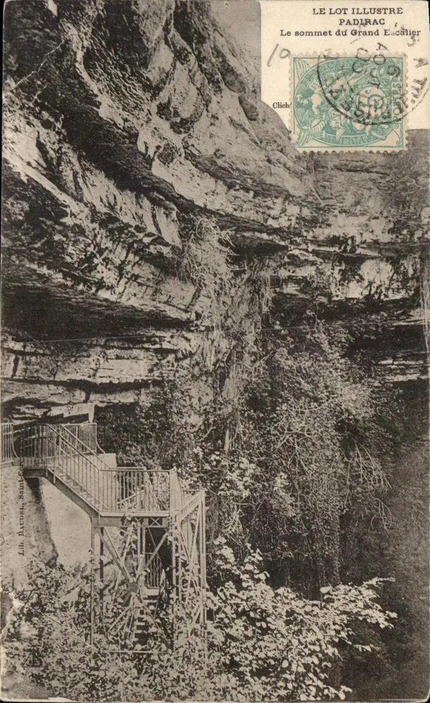 Der Gipfel der großen Treppe — Padrac — Lib. Batut, Sainte-Enimie - Vorderseite