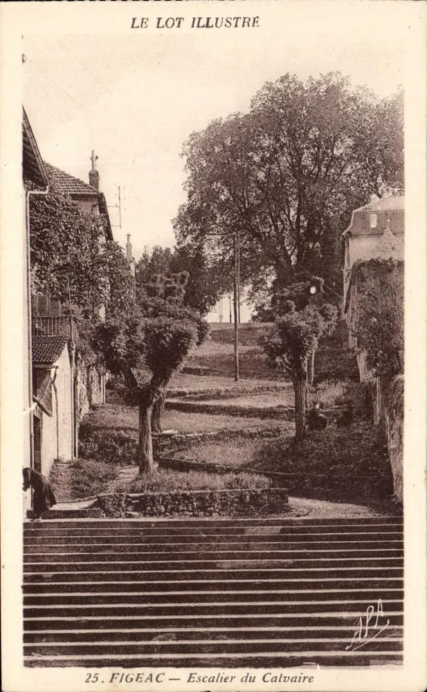 Figeac — Scala del Calvario — Le Carte del Lot, n°25 - Recto