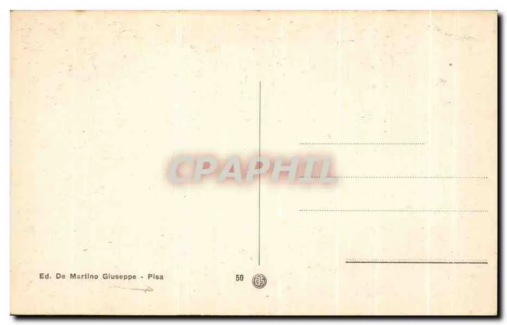 Pisa - Igreja de S. Paulo a Ripa d'Arno — Editor De Martino Giuseppe, n° 50 - Verso