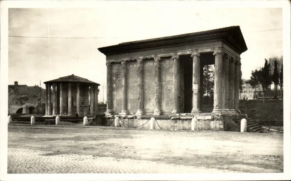 Templo de Vesta e Templo da Fortuna Viril — Roma — Foto Brügner, n° 173 - Frente