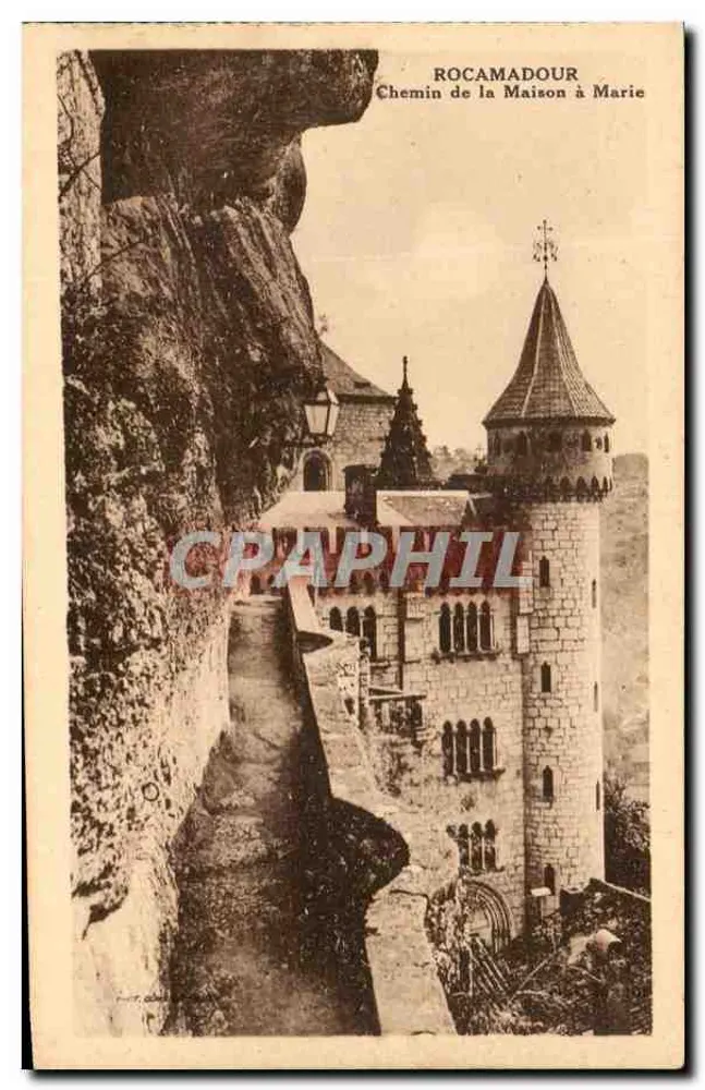 Rocamadour — Camino de la Casa a Marie — editor no visible - Anverso
