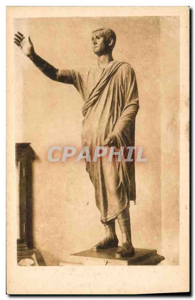 O Orador, bronze — estátua romana — Fratelli Alinari, n° 2544 - Frente