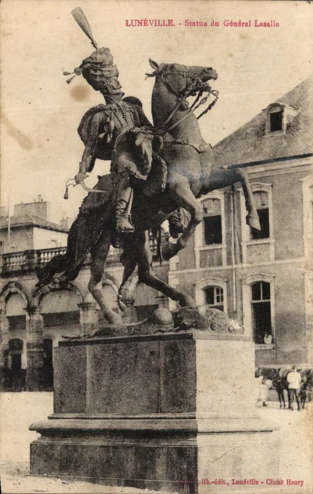 Lunéville - Statue des Generals Lasalle - Verlag Lunéville - Cliché Henry - Vorderseite