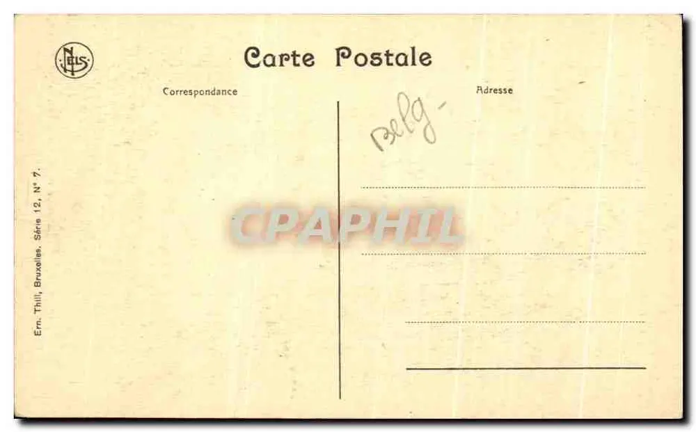 Brügge — Quai du Rosaire in Richtung Dyver — Verlag Neus, Serie 7 - Rückseite